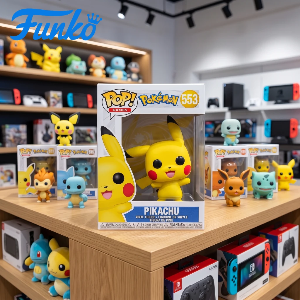 Figura de acción Funko Pop de la serie Pokémon Pikachu, muñeco de edición limitada para decoración de escritorio, regalo coleccionable original