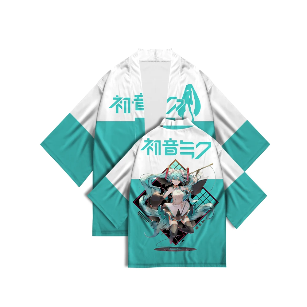 Chuyin series cardigan, kimono, short sleeved top, fitness future clothes, household clothes, printed bathrobe