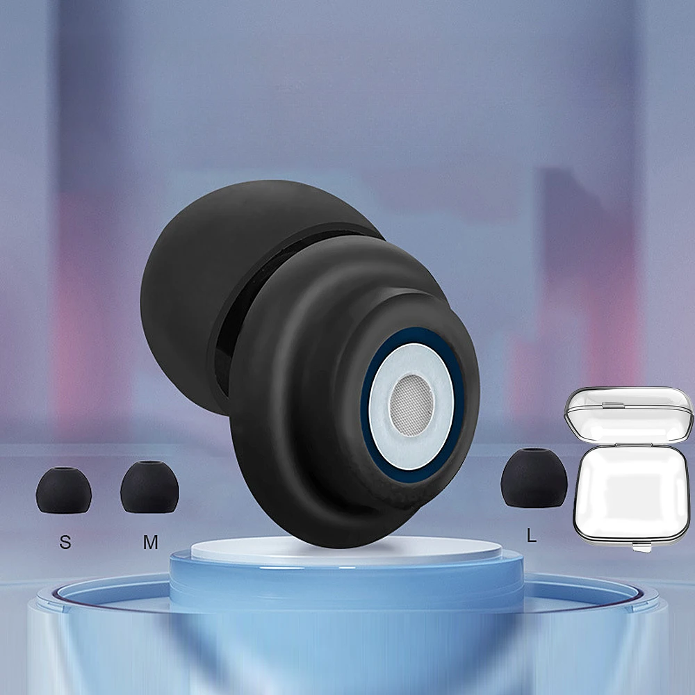 Silicone Built-in Filter Noise Reducing Earplugs Waterproof Swim Earplug Concert Ear Plug Hearing Protection Sound Insulation