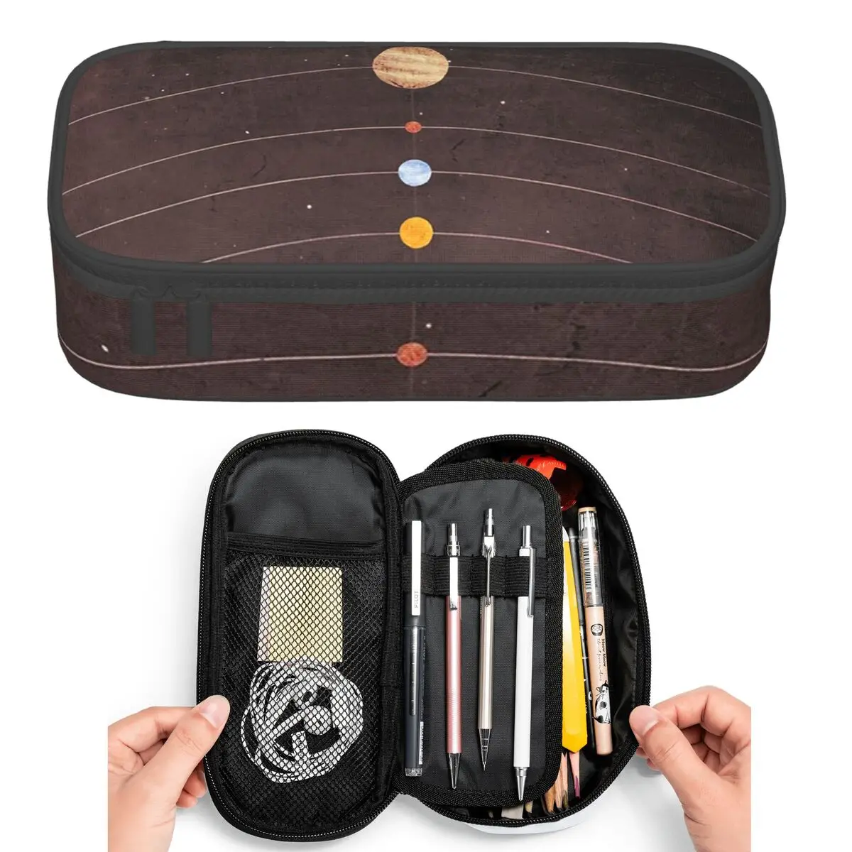Solar System Pencil Cases for Students Pen Box Pencil Bag Big Capacity Pencil Pouch Pen Holder