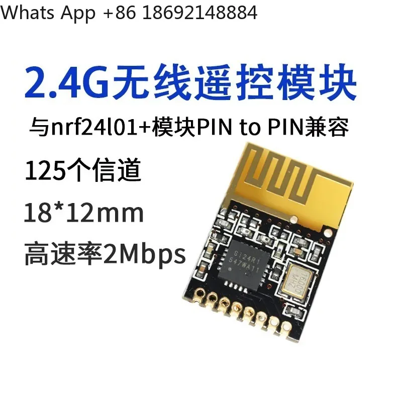 2.4G Wireless Transceiver Module for SI24R1 Low Power Consumption Anti-Interference Remote Control Intelligent Device