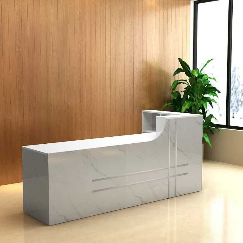 

Передний разум стол для салона, наличная стойка, касса, магазин, стойка регистрации клиники, L-образная мебель Meuble Comptoir Caisse