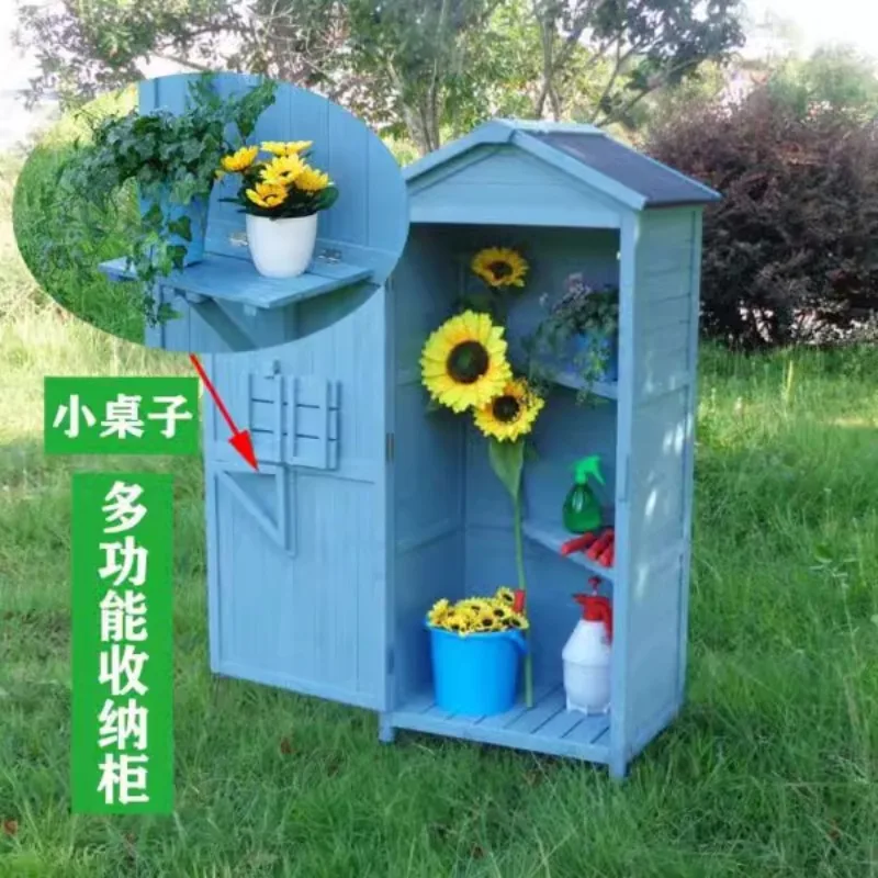 Outdoor cabinet, courtyard tool room, waterproof and sunscreen storage cabinet