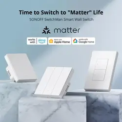 SONOFF M5 Matter Smart Wall Switch Two-way EWeLink-Remote Switchman Voice Control funziona con Alexa Google Apple Home Alice