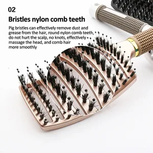 High cute cute skull rib comb, girls style artifact, meridian massage, air cushion, home comb 8 Main Sales comb - №4