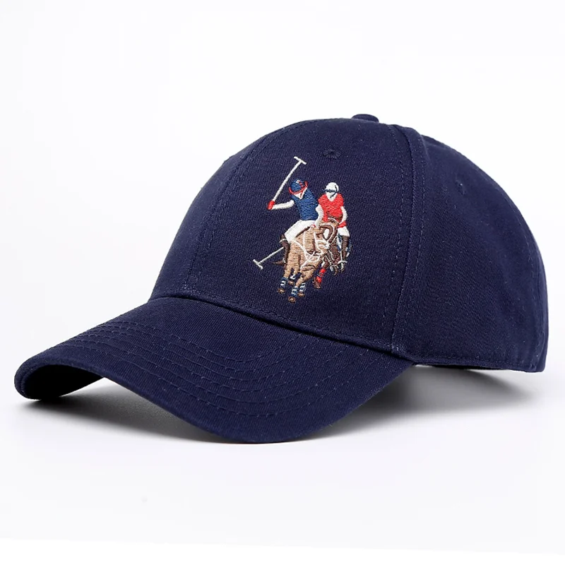 U.S. Polo Assn.100% Cotton Couple Baseball Cap Embroidered Logo Suitable For Both Men And Women Adjustable Size Sun Hat