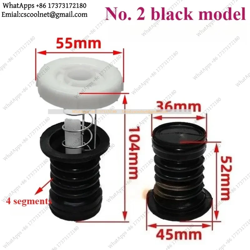 Universal Semi-Automatic Washing Machine Drain Valve Water Plug Spring Double Barrel Sealed