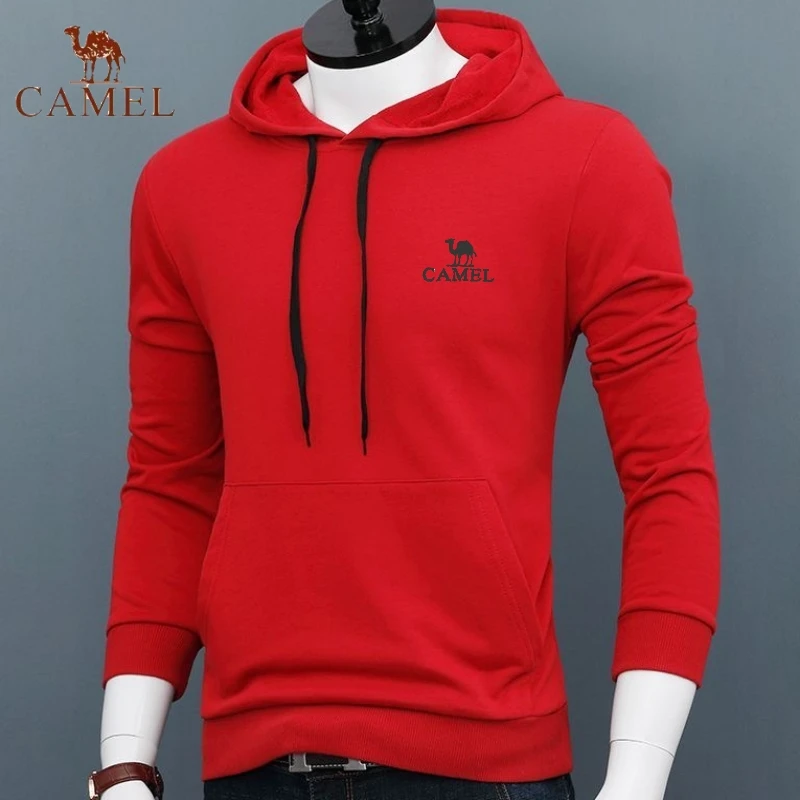 

Autumn and Winter Embroidered CAMEL Pure Cotton Pullover Hoodie for Men and Women's Fashionable Casual Hip-hop Sports Hoodie Top