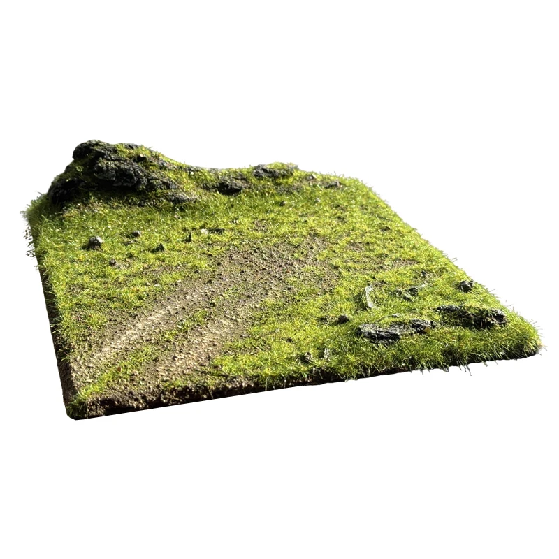 1PCS 20x20cm Vierkant Model Display Base Simulatie Outdoor Grasland Diorama Platform voor Tank/Automodellen cijfers Dier Speelgoed