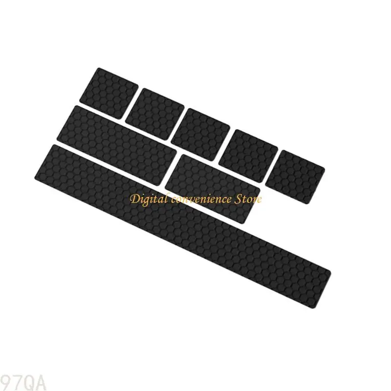 97QA 인체 공학적 실리콘 키 캡은 조용한 타이핑 및 사무실 사용을위한 범용 안티 스티커 커버