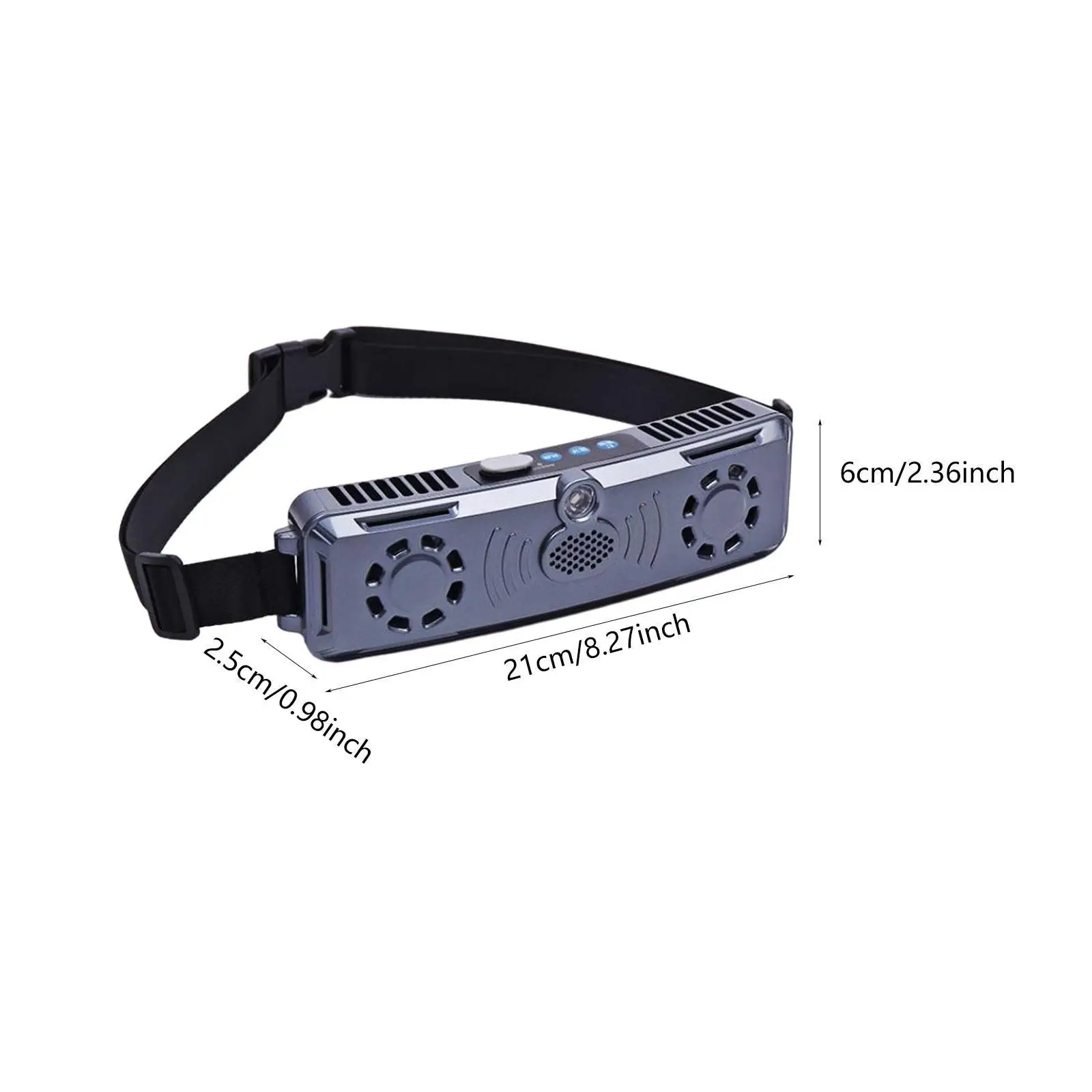 مروحة خصر مع حزام قابل للتعديل مع محركات بدون فرش، شحن USB يمكن ارتداؤه، 4 سرعات للعمل الخارجي، متعددة الوظائف، خفيفة الوزن