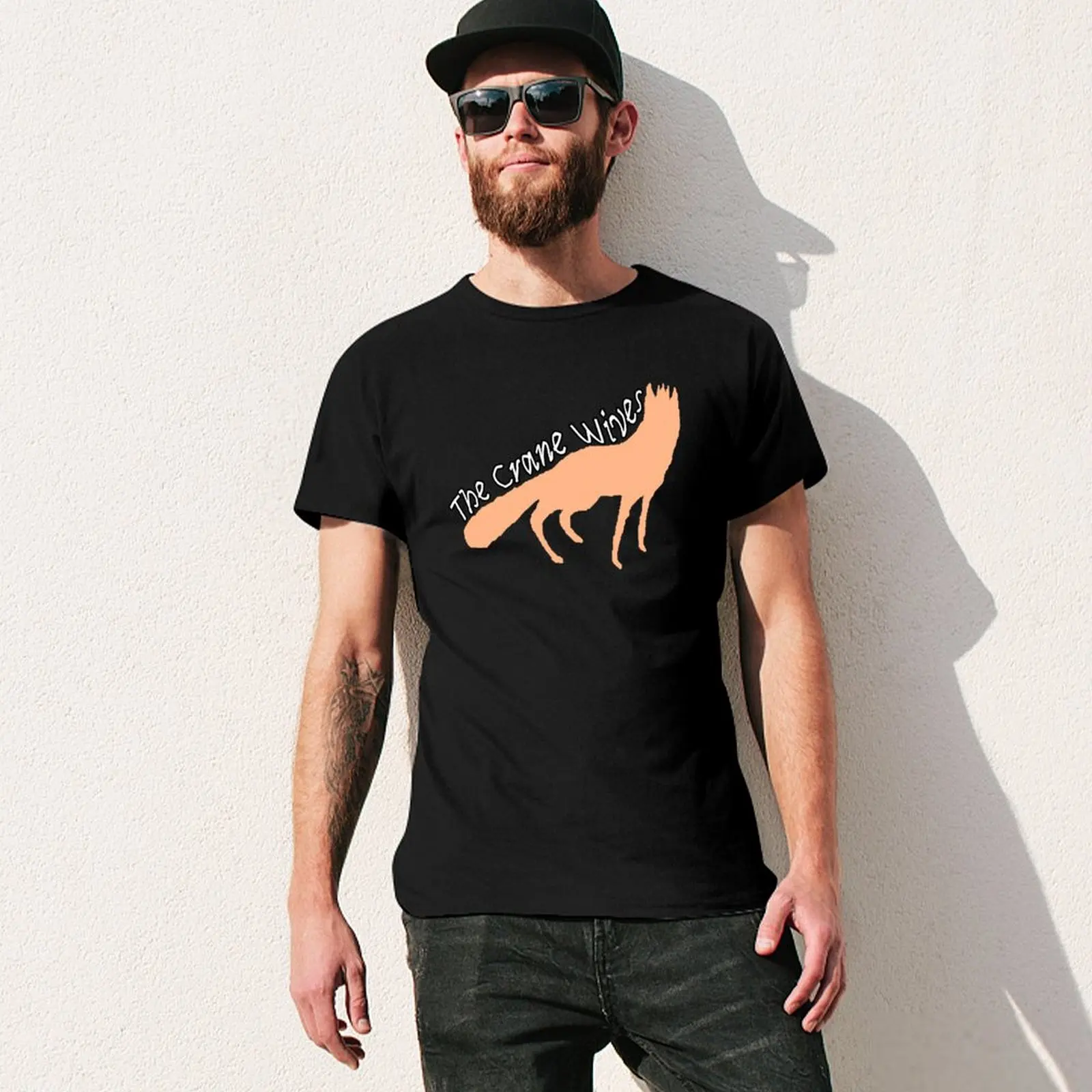 The Crane Wives Foxlore T-Shirt vintage clothes Short sleeve tee heavy weight t shirts for men