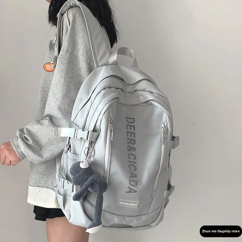 

Повседневная дорожная сумка для ноутбука Xo для мужчин и женщин, студентов колледжа, школьников, двойная сумка на плечо, мягкий материал, вода...