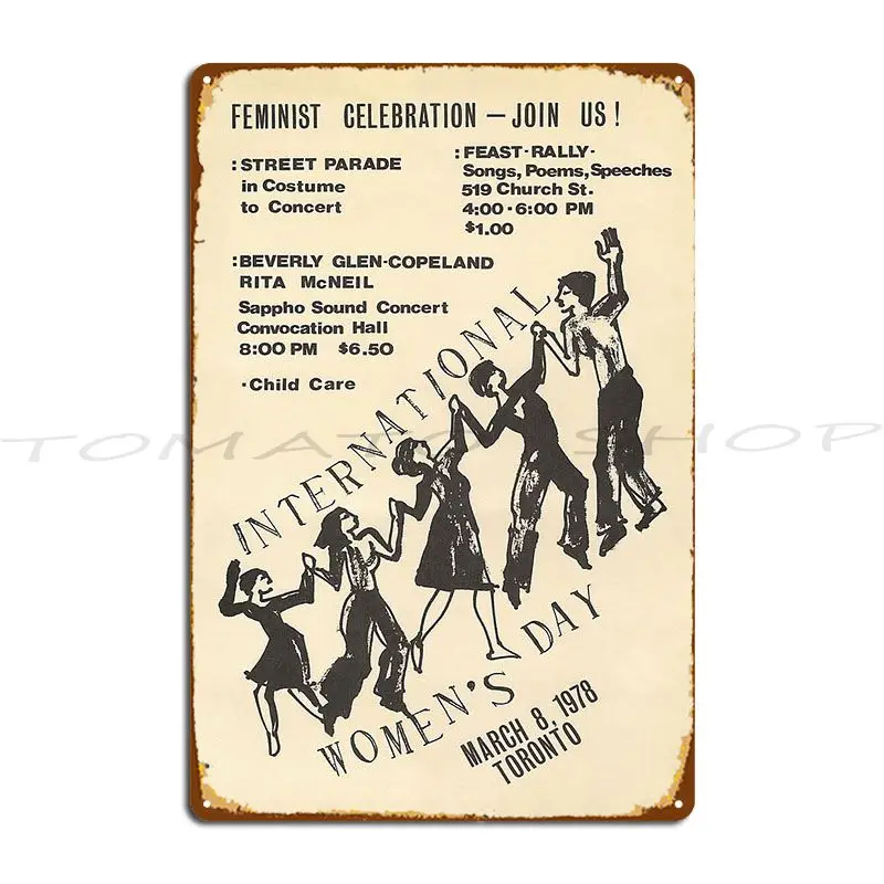 International Women's Day 2025 Is Every Day Soviet Poster  Metal Plaque Classic Club Pub Mural Create Design  Tin Sign Poster