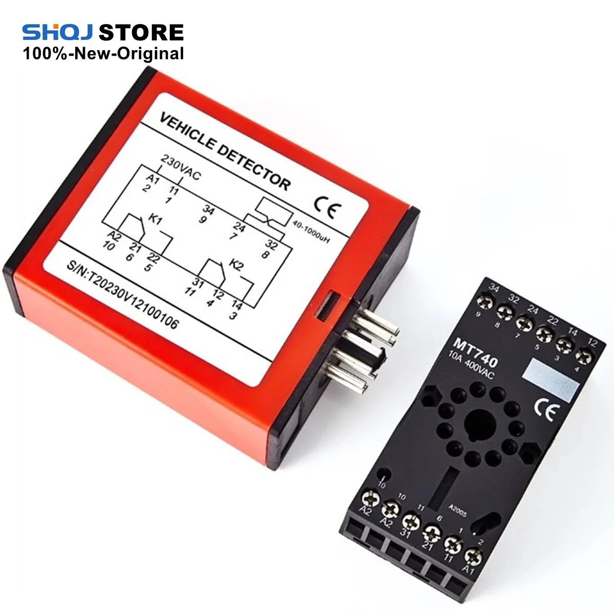 SHQJ Ground sensing vehicle detector relay QJVD-1 QJVD-2 MT740 Dual road ground sensing can determine driving direction