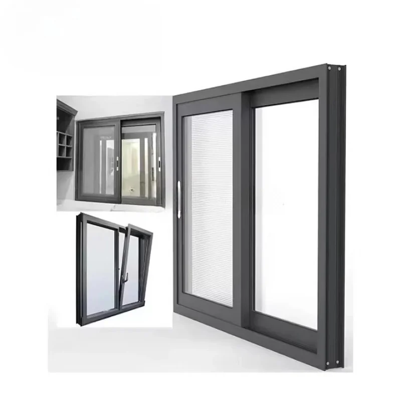 ized high-end European den waterproof and soundproof sliding window exterior glass aluminum living room