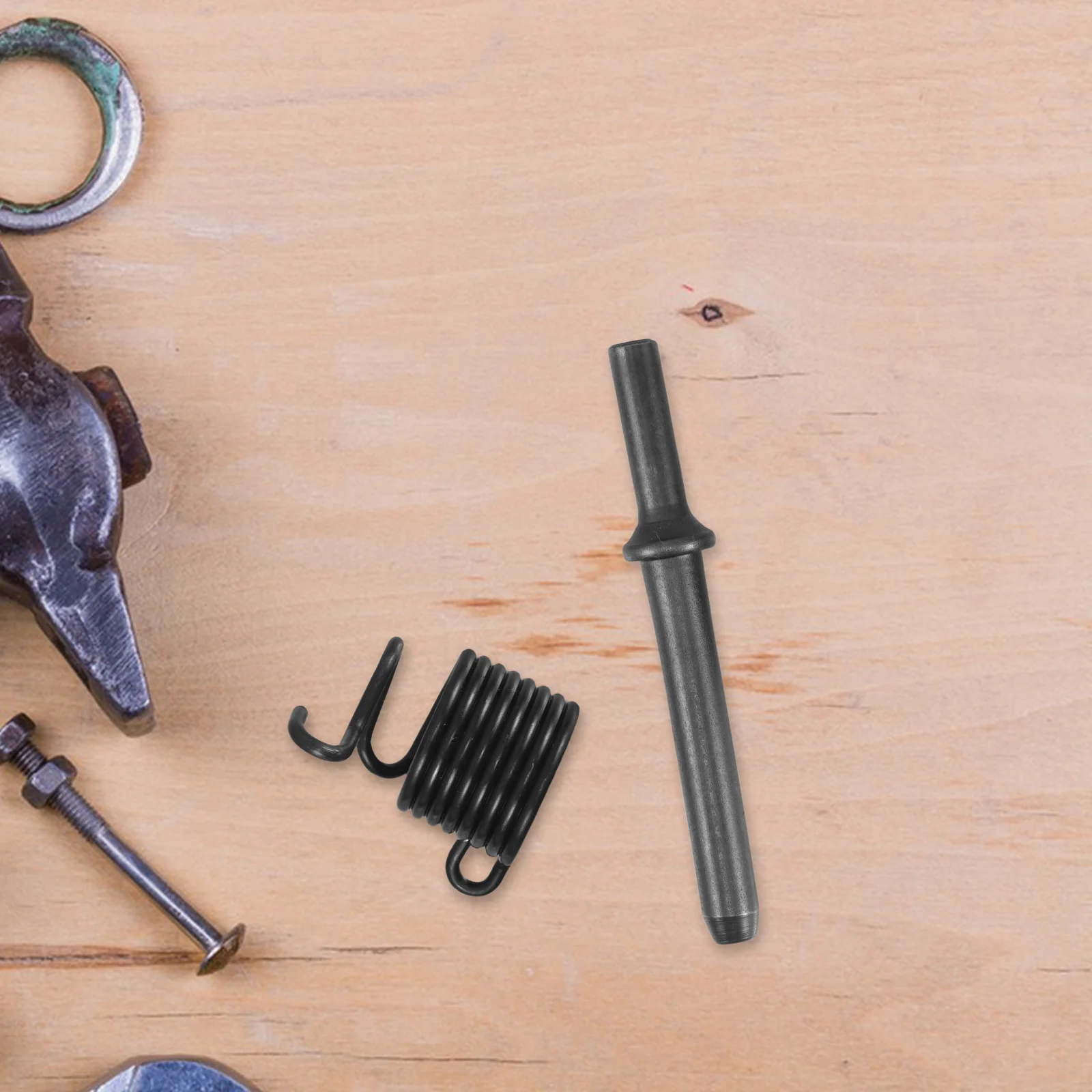 1Set Pneumatic Rivet Head Heavy Duty Air Hammer Bit Semi-Hollow Solid Rivet Tool for Traffic Sign Advertising Boards