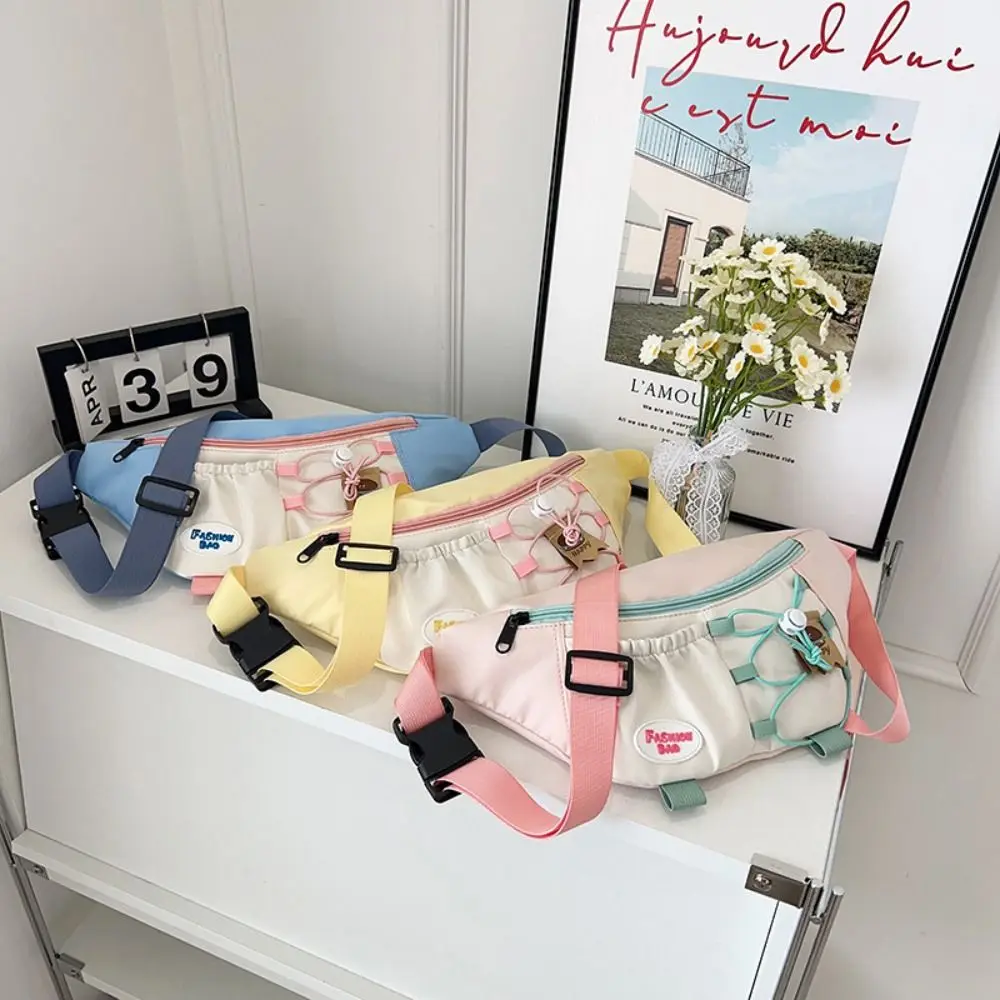 

Nylon Cloth Women's Chest Bags Multifunctional Single Shoulder Crossbody Bags Multi-compartment Women Men Belt Bag Women Girls