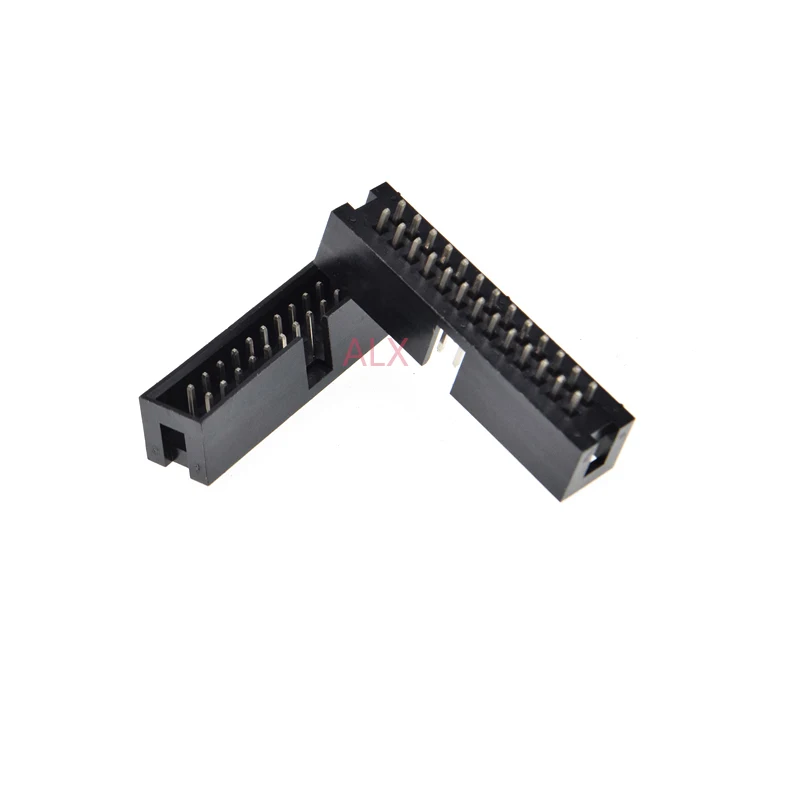 10pcs dc3-26p 2.54MM pitch JTAG ISP MALE SOCKET straight idc box headers PCB CONNECTOR DOUBLE ROW 2x13PIN DC3 26 PIN 26P HEADER