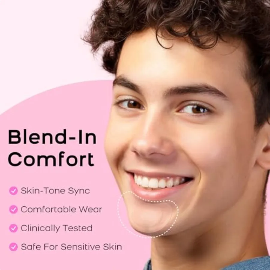 ハイドロコロイド顎ニキビパッチXL特大ニキビパッチ（顔、顎、体のニキビ用）ティーツリー、カレンデュラオイル配合（ニキビ跡用）