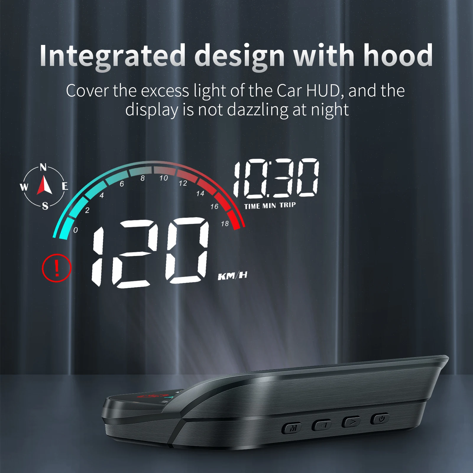 AD M22 GPS HUD Head Up Display Universal Digital Speedometer LCD Projection On Glass Car Speed Meter Windshield Projector Clock