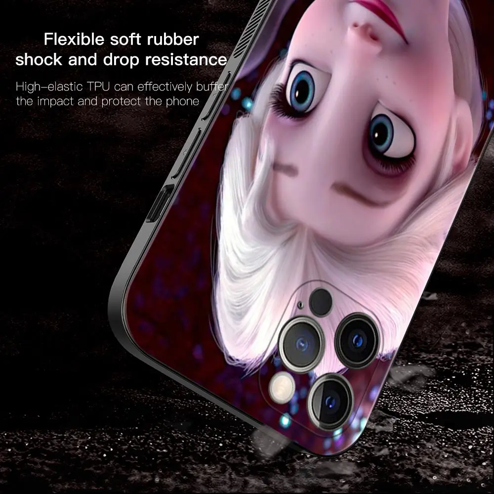 Phone Case For Apple iPhone 15 14 13 12 11 Pro Max Mini XS XR X 7 8 Plus 5 5S Cover Snow Queen Elsa And Anna Princess Shell