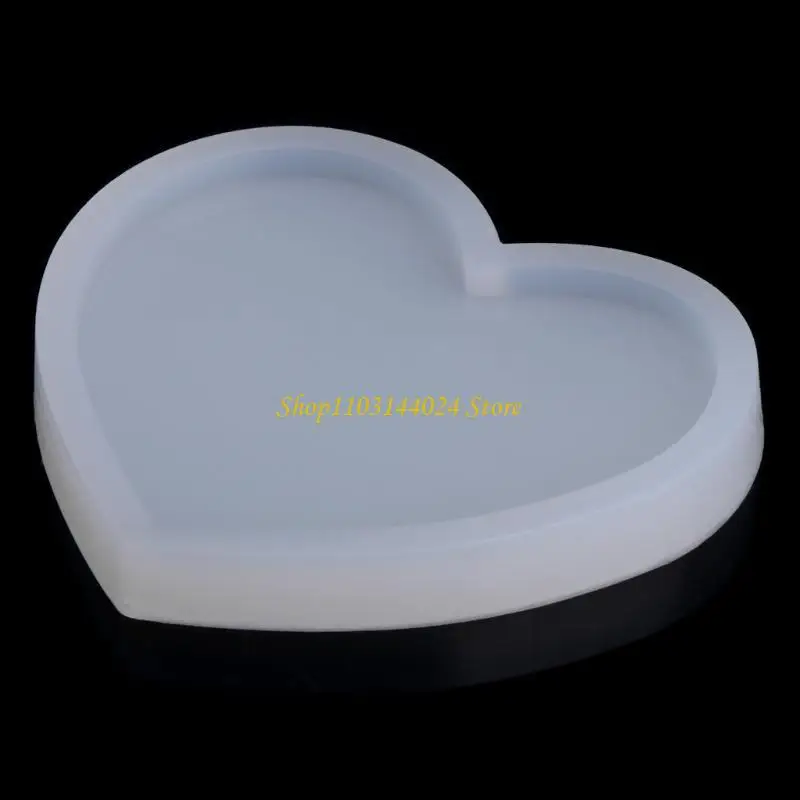

N5KE Flexible Silicone Molds Heart Shaped Mold Decorative Mold DIY Resin Artwork Jewelry Pendant Mold DIY Making