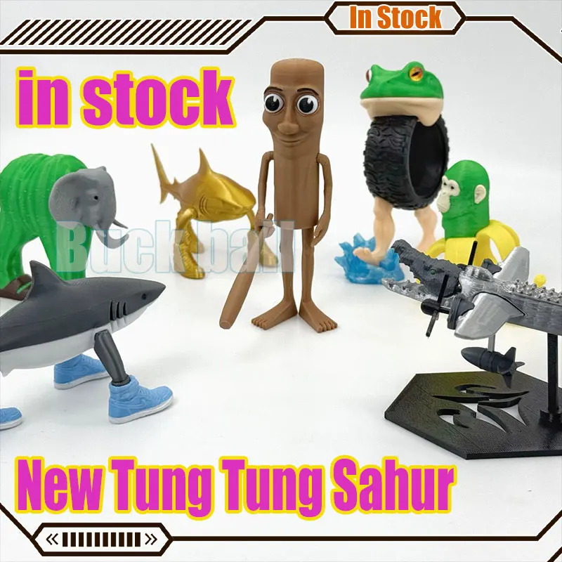 

New Tung Tung Sahur Italian Brainrot Wooden Stick Creative Toys Desktop Decoration Collection Ornaments Funny Doll Toy Birthday