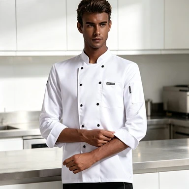 Long Sleeve Chef Uniform Autumn Winter Catering Restaurant School Canteen Kitchen Labor Protection Work Clothes