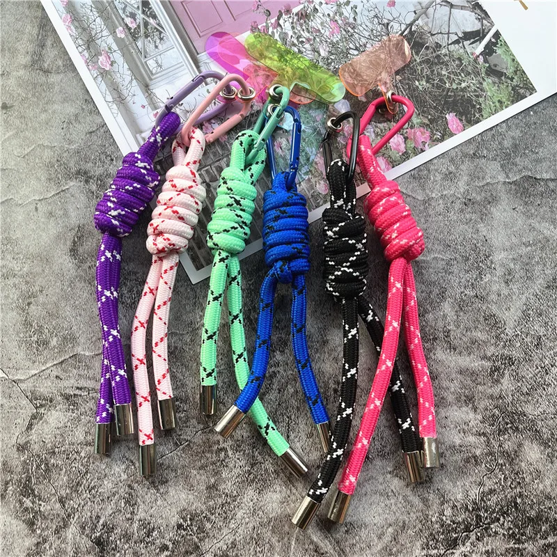 Lanyard Strap for Phone Accessories Colorful Rope Hang Mobile Cellphone Strap Anti-lost Key Lanyard Cellular Pendant Keychain