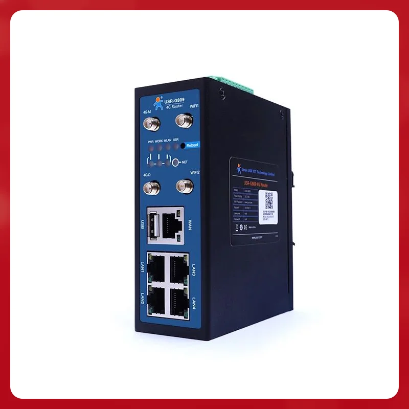 حقيقي PUSR أوروبا وأستراليا الصناعية الخلوية VPN راوتر مودم 4g Wifi Lte مع فتحة للبطاقات Sim USR-G809-EAU #3