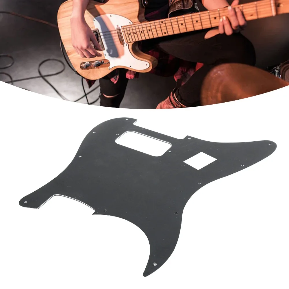 Langlebiges Kunststoffmaterial E-Gitarren-Schlagbrett Weiß/Schwarz 3-lagiges Schlagbrett Gitarren-Schlagbrett für E-Gitarren