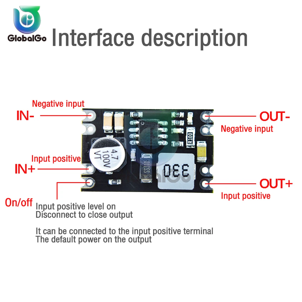 DC-DC Step-down Power Supply Module 6V-100V to 5V/9V/12V/24V 2A Adjustable Step-down Module Voltage Regulator For Arduino