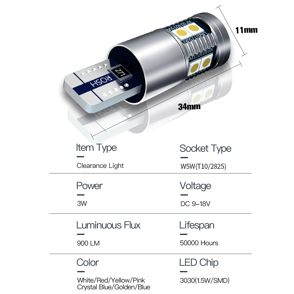 2 قطعة Canbus LED مصباح سيارة جانبي ملحقات المصابيح لميتسوبيشي جالانت 2004-2012 2005 2006 2007 2008 2009 2010 2011