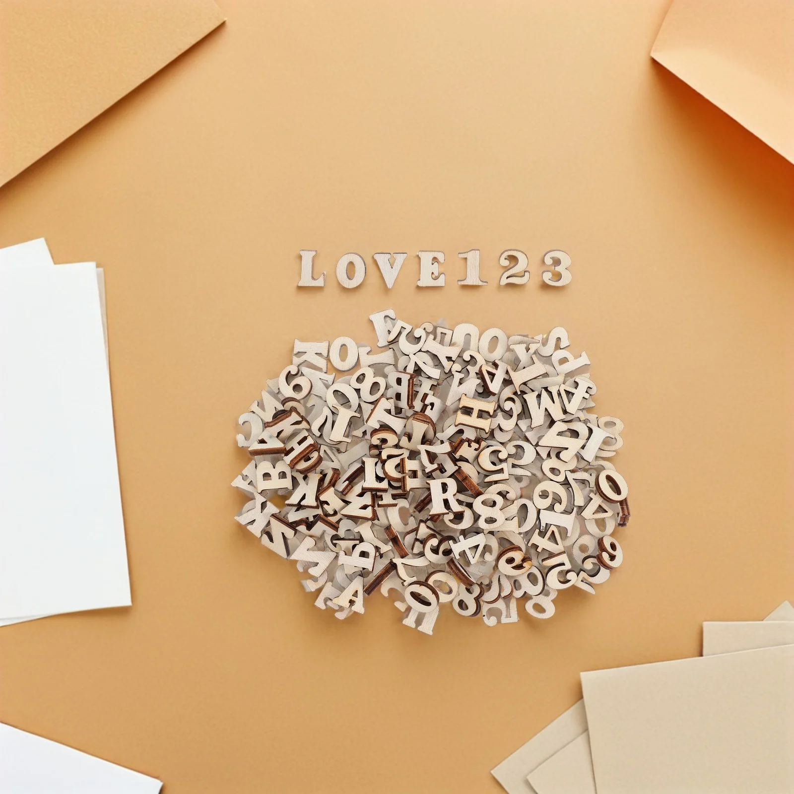 

1Set Wooden Educational Wood Letters and Numbers Smooth Unfinished Alphabet Number Set for DIY Craft Home Decor Kids Learning