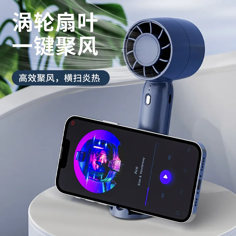Portable handheld mini fan with USB charging and 3-speed adjustment T10