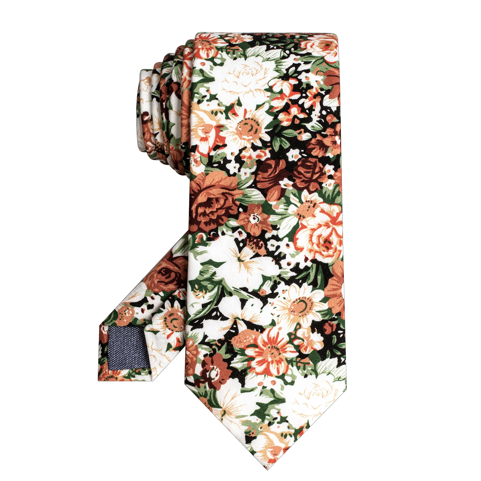 

Men's Luxury Fashion Pure Cotton Tie Floral Tie,57.5*3inch Men's Wedding Party Tie