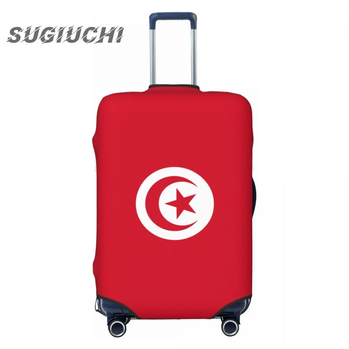 

Tunisia Country Flag Luggage Cover Suitcase Travel Accessories Printed Elastic Dust Cover Bag Trolley Case Protective