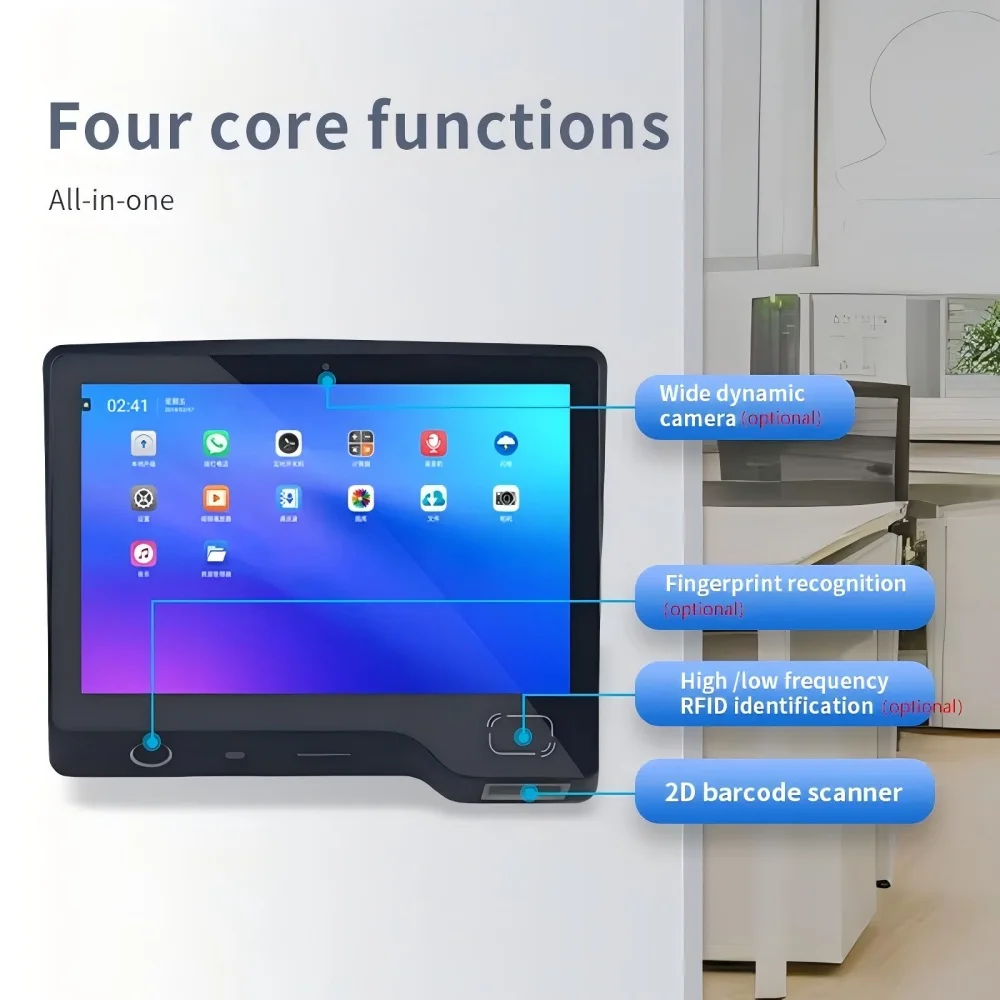 8 Inch  Price Checker Wall Mount Android 10 Self Ordering Kiosk Price Validator With Barcode QR Code Reader