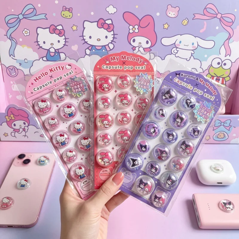 

24pcs 3d Cartoon Shake Puffy Bubble Stickers Cute Capsule Bubble Accessories Diy Decor Stickers Hobbies Wholesale Gifts