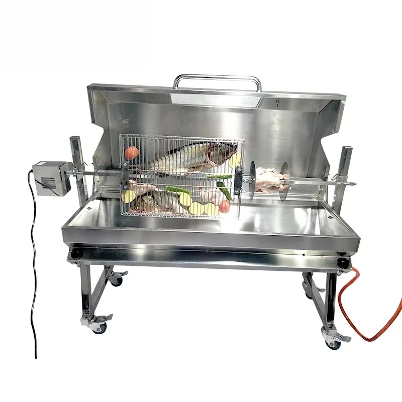 Charcoal Spit Roaster BBQ Restaurant  Barbecue Outdoor Parties Charcoal  Grill Food Grills for Bbq Lover