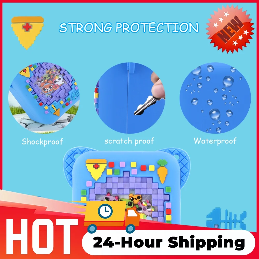 Silicone Protective Skin Sleeve Anti Drop Protective Storage Holder 3D Food Print for Digital Pet Interactive Virtual