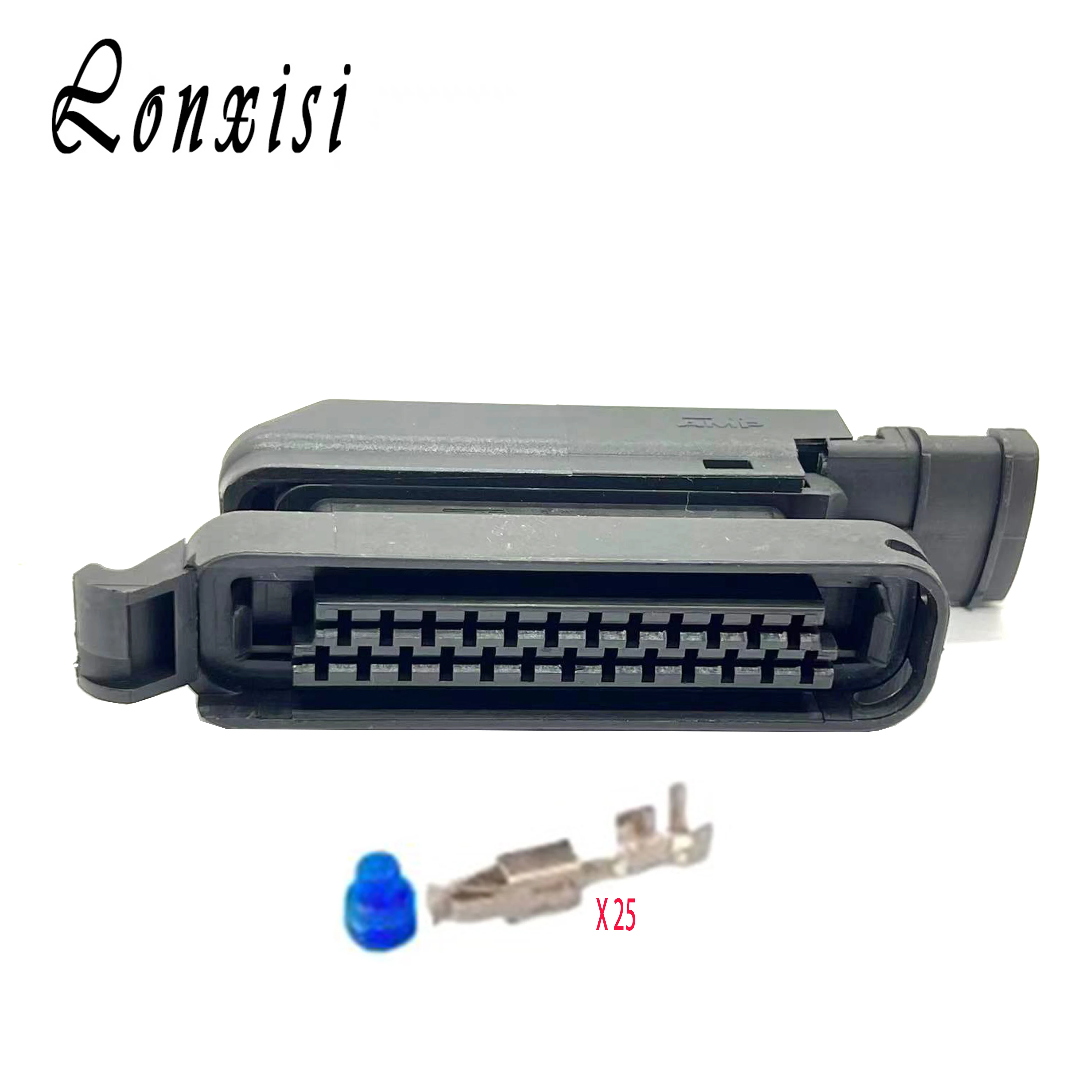 

1/5/10/20 Sets 25 35 Pin 282195-2 Tyco Waterproof Connector Female Plug 5.00mm Car Socket Original WithTerminals 281810-1