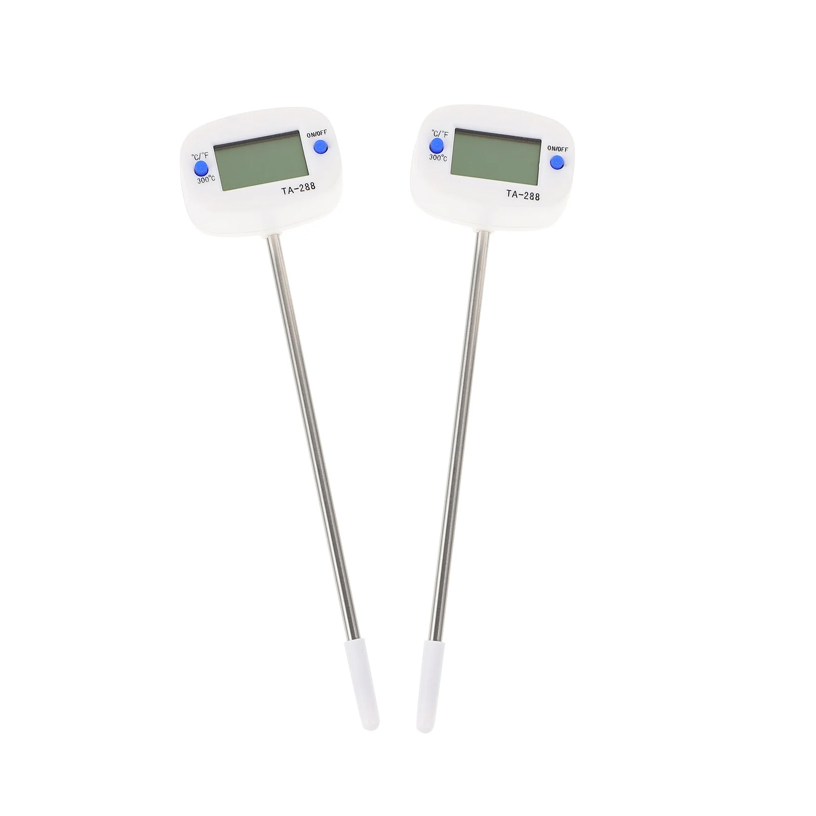 

2pcs Metal Kitchen Food Thermometer Probe Type Cooking Thermometer Digital Temperature Gauge Precision Powered