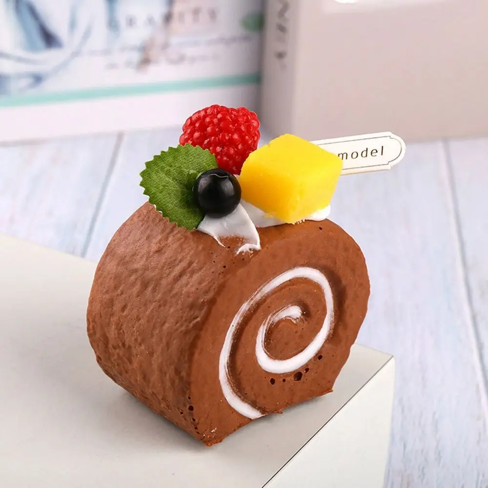 New Rebound Cake Squeeze Toy Soft Cartoon Refrigerator Magnets Anti-stress Fidget Squeeze Toy Gift