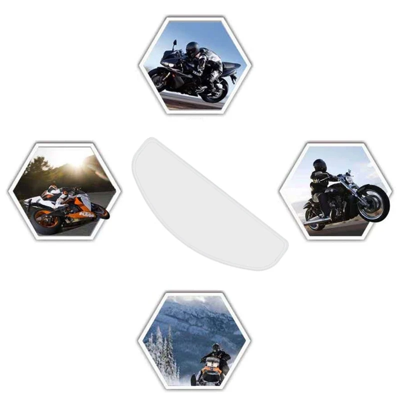 Clear Rainproof Film for Bike Motorbike Helmet Ultra Thin Anti-fog Film Sticker Rainy Days Anti-fog Film