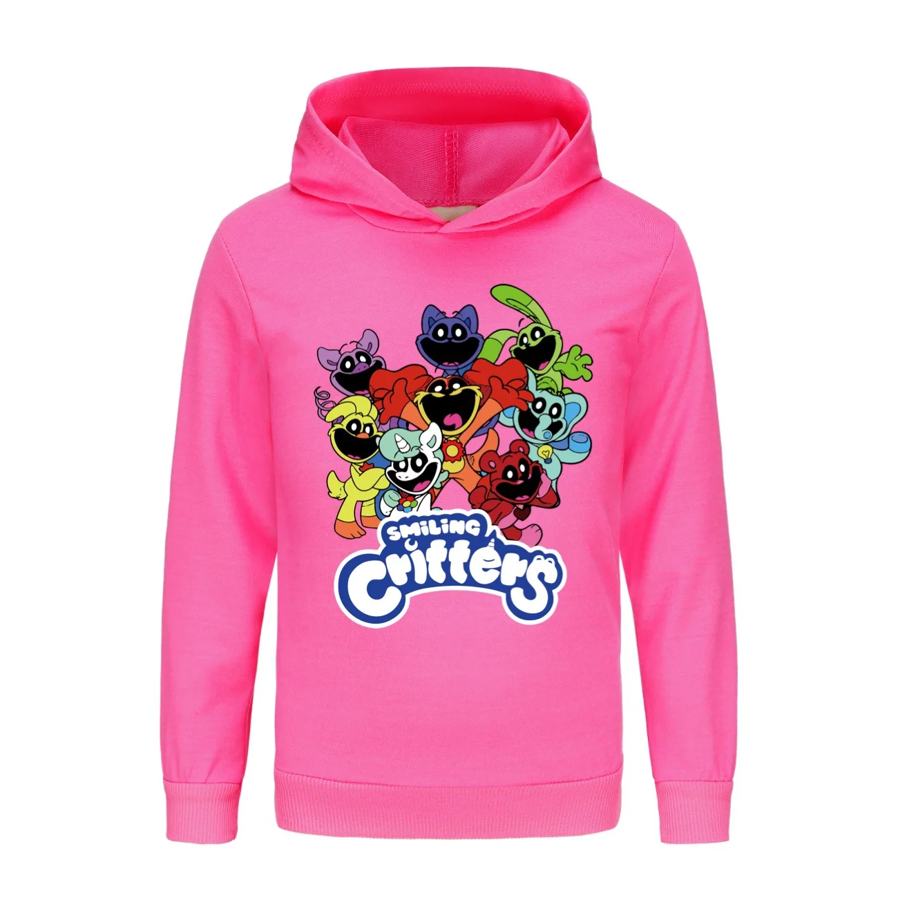 Smiling Critters Catnap Kids Hoodie Sweatshirt Toddler Boy Girl Spring Hooded Pullover Cartoon Printed Long Sleeve Shirt Clothes