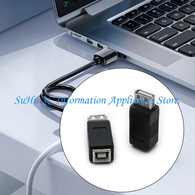 

J0MB 2Pcs USB2.0 A to B Adapter for Data Transfer and Charging Easy Application