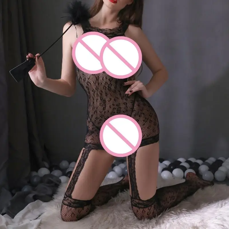 

Womens Pieces Pajamas Mesh Sexy Translucence Sleepwear Nightgown