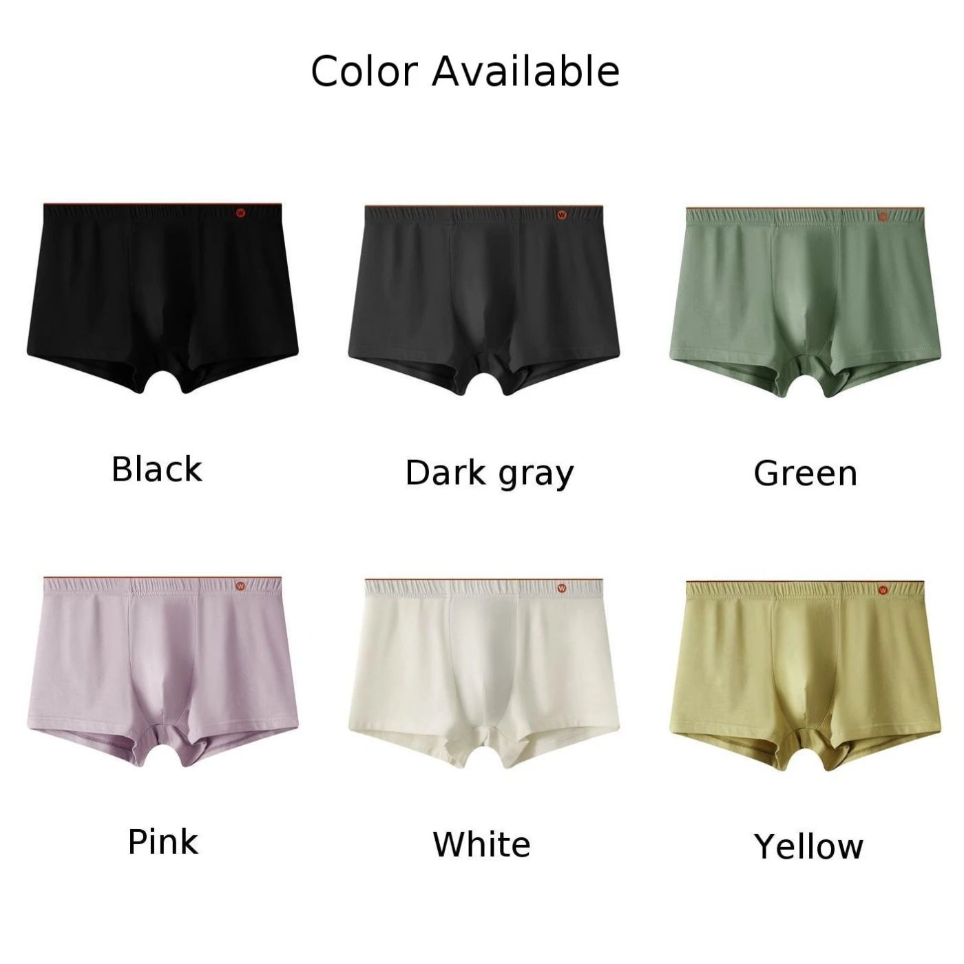 موجز القطن الأسود رمادي داكن أخضر L-3XL الوردي الأبيض الملابس الداخلية الربيع الصيف عطلة منتصف الخصر سراويل الحقيبة